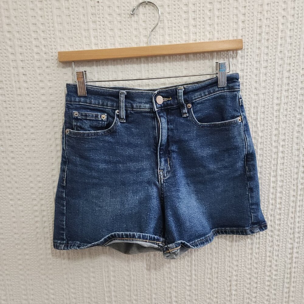 Calvin Klein Jeans Women’s High Rise Denim Shorts Size 4 Medium Wash Vintage - Picture 4 of 10
